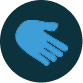 Hands-on partners icon